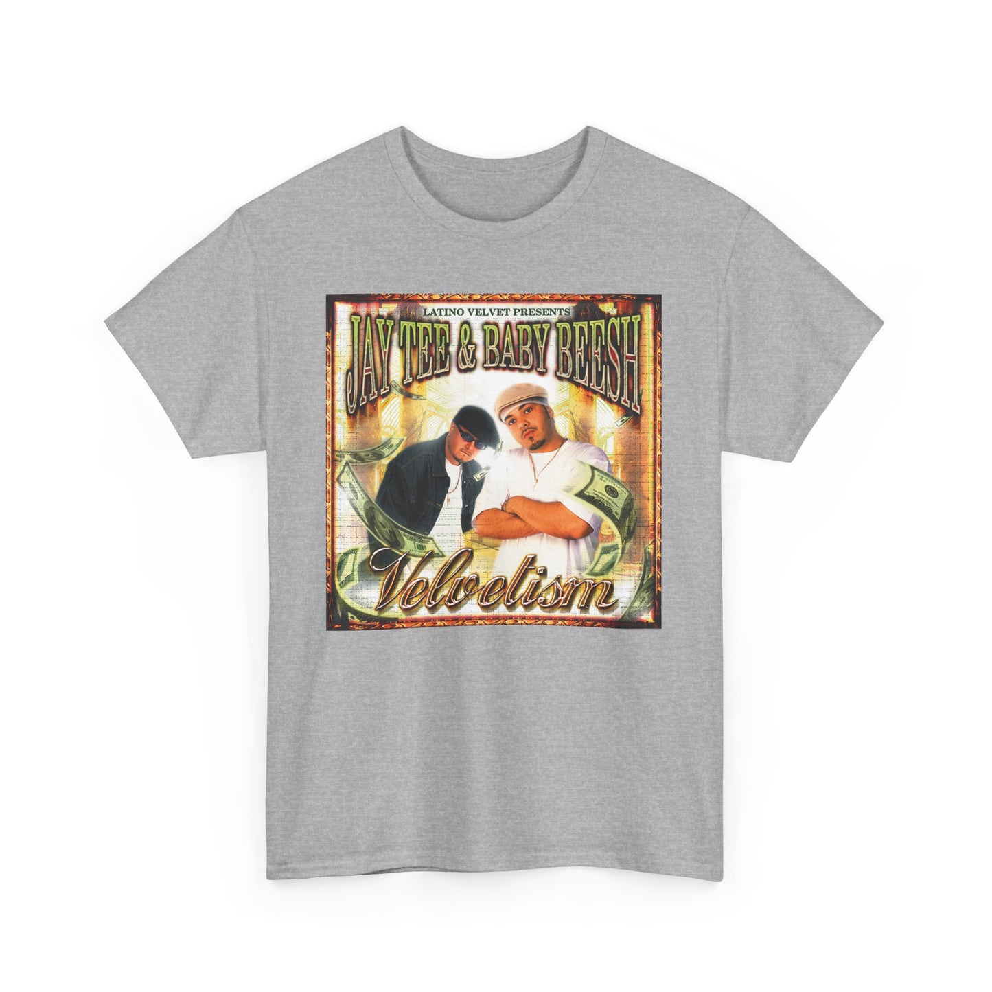 Jay Tee & Baby Beesh - Velvetism Retro Music Graphic Tee