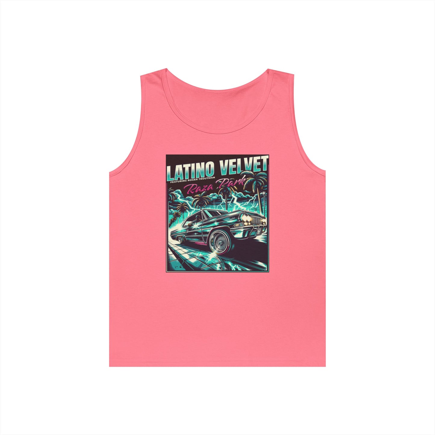 Latino Velvet Unisex Heavy Cotton Retro Music Graphic Tank Top