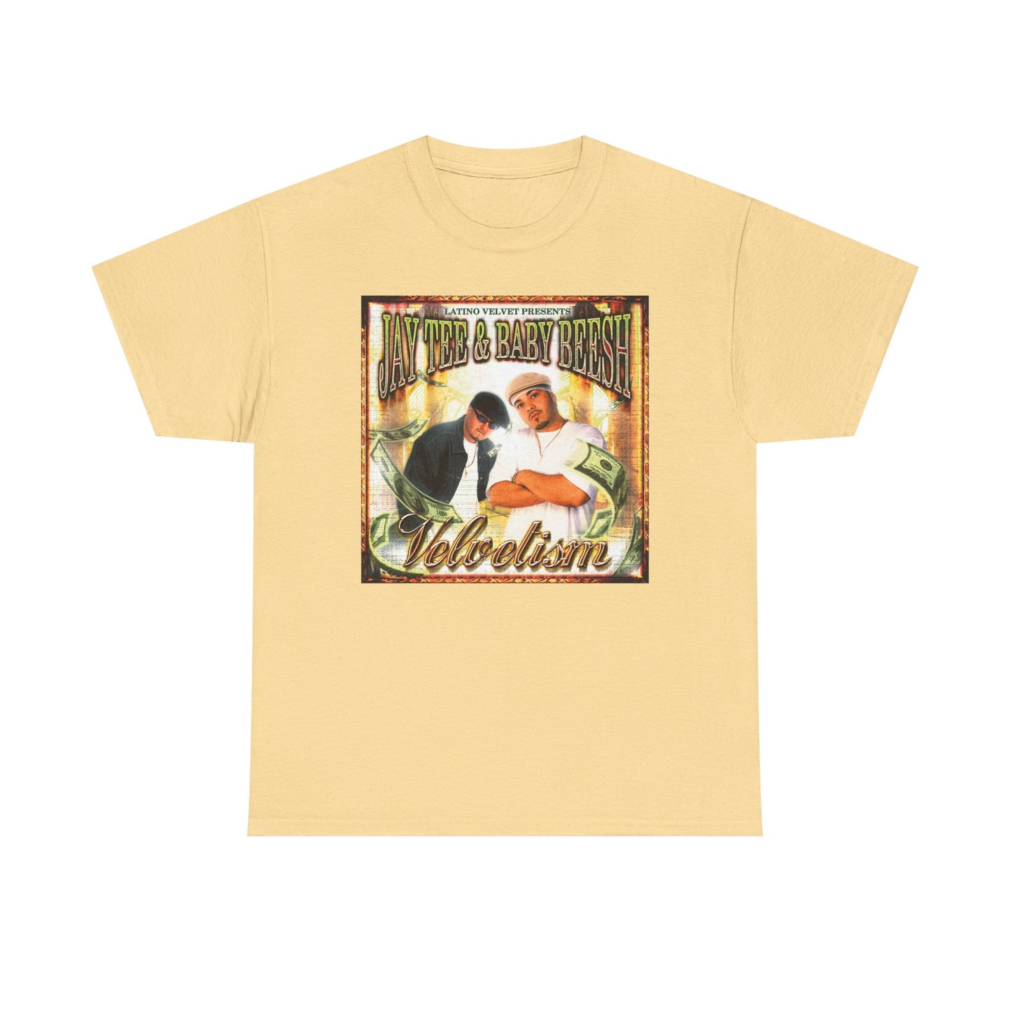 Jay Tee & Baby Beesh - Velvetism Retro Music Graphic Tee