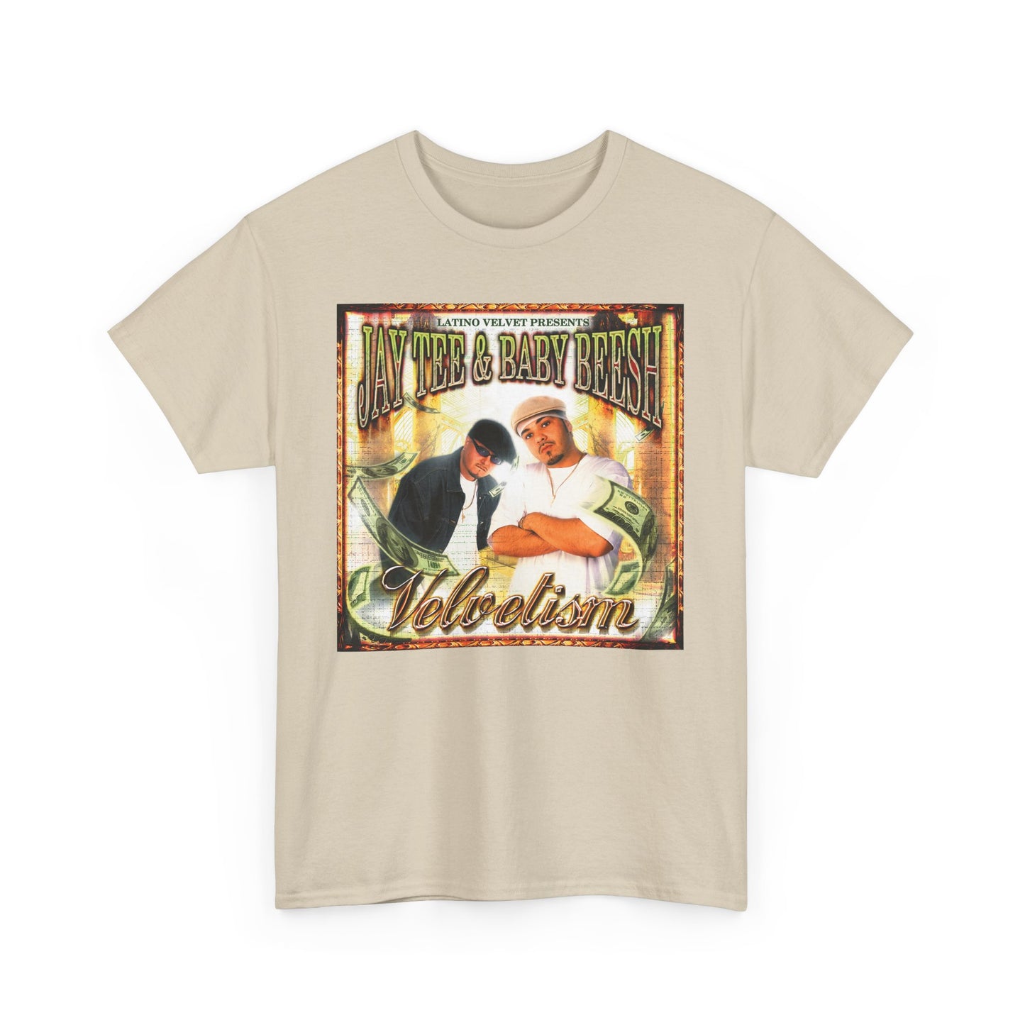 Jay Tee & Baby Beesh - Velvetism Retro Music Graphic Tee