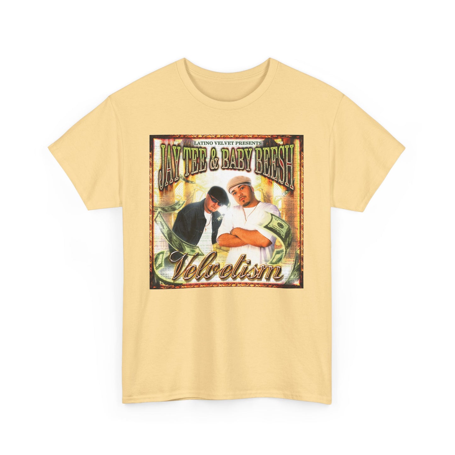 Jay Tee & Baby Beesh - Velvetism Retro Music Graphic Tee