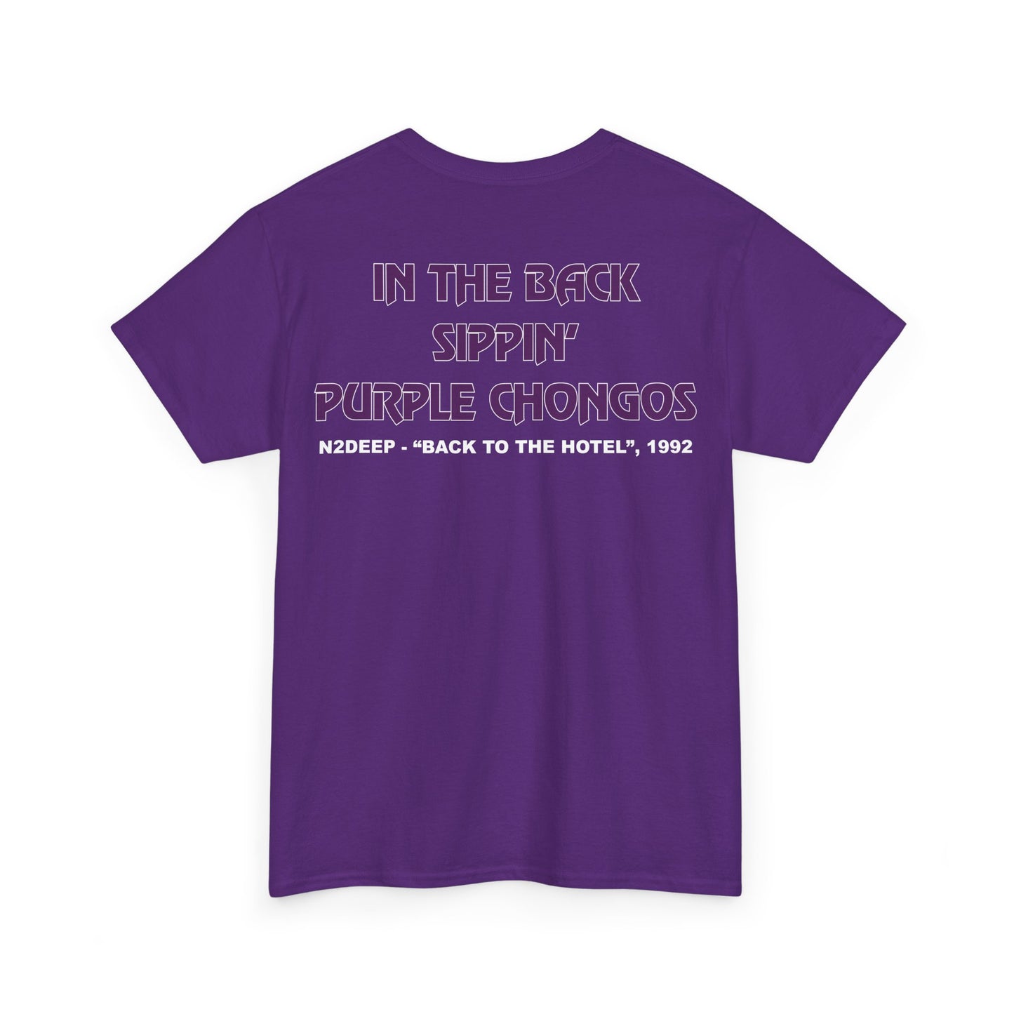 N2DEEP Purple Chongos T-Shirt - Front & Back Print