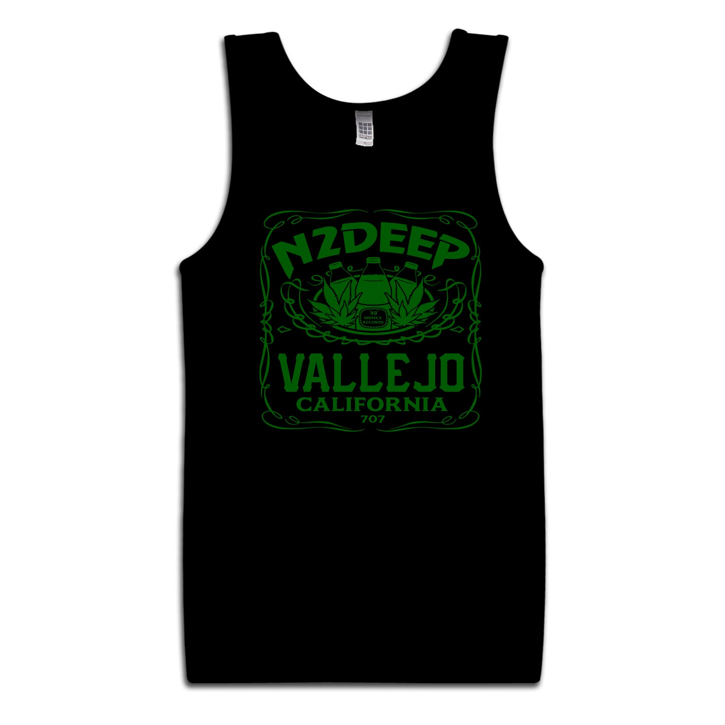 N2DEEP Black Tank Top Front & Back Print (Multiple Designs Available)