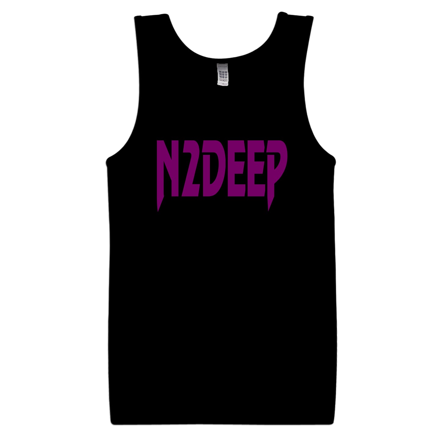 N2DEEP Black Tank Top Front & Back Print (Multiple Designs Available)