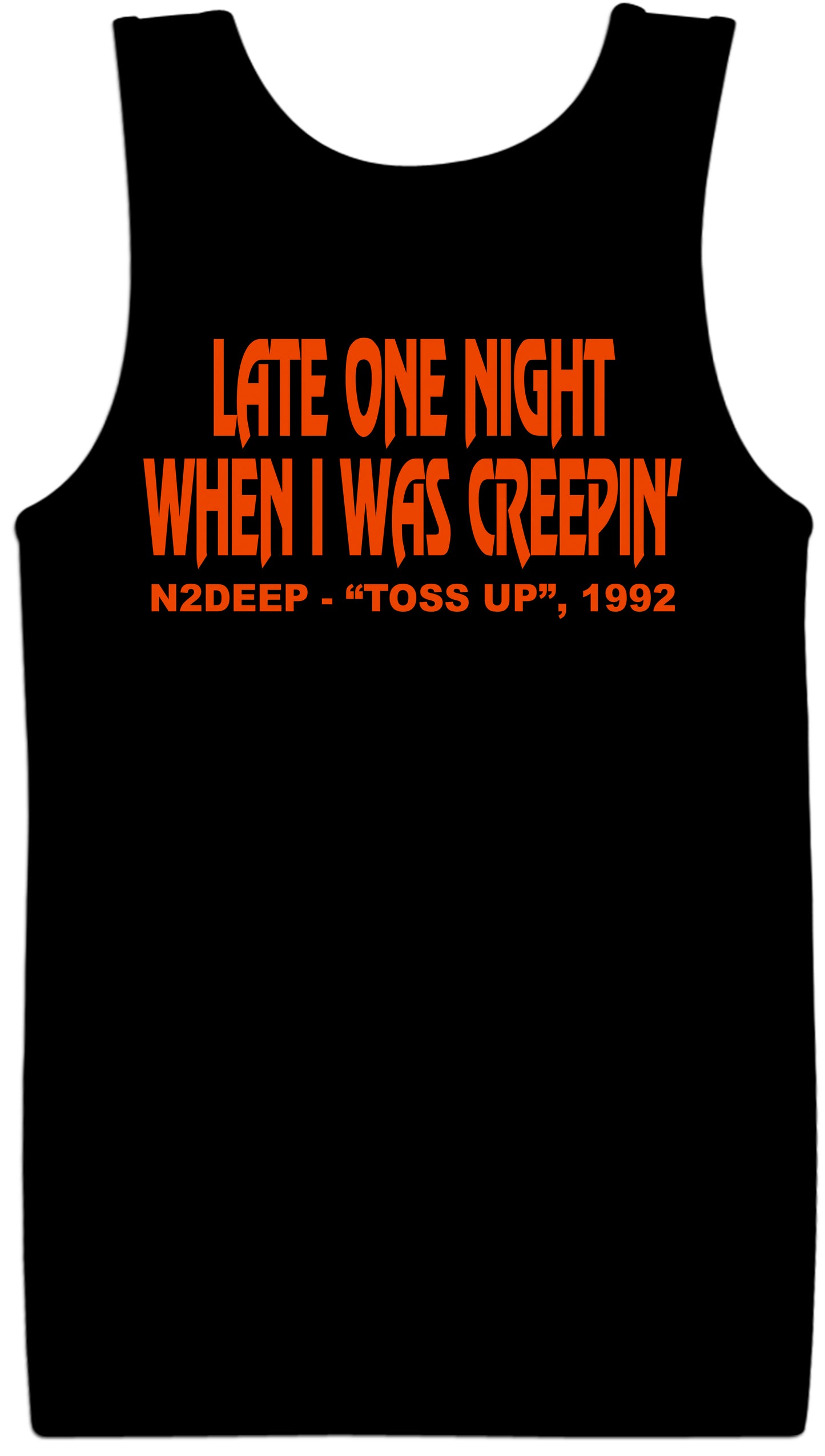 N2DEEP Black Tank Top Front & Back Print (Multiple Designs Available)