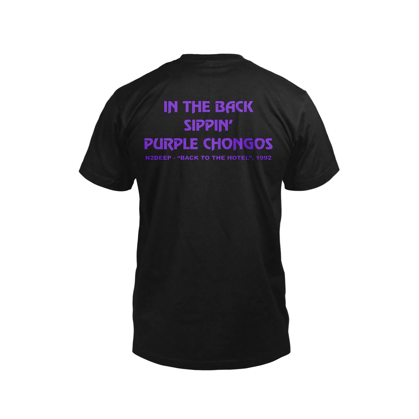N2DEEP Official Tour Shirt (Purple Chongos Version) Front & Back Print