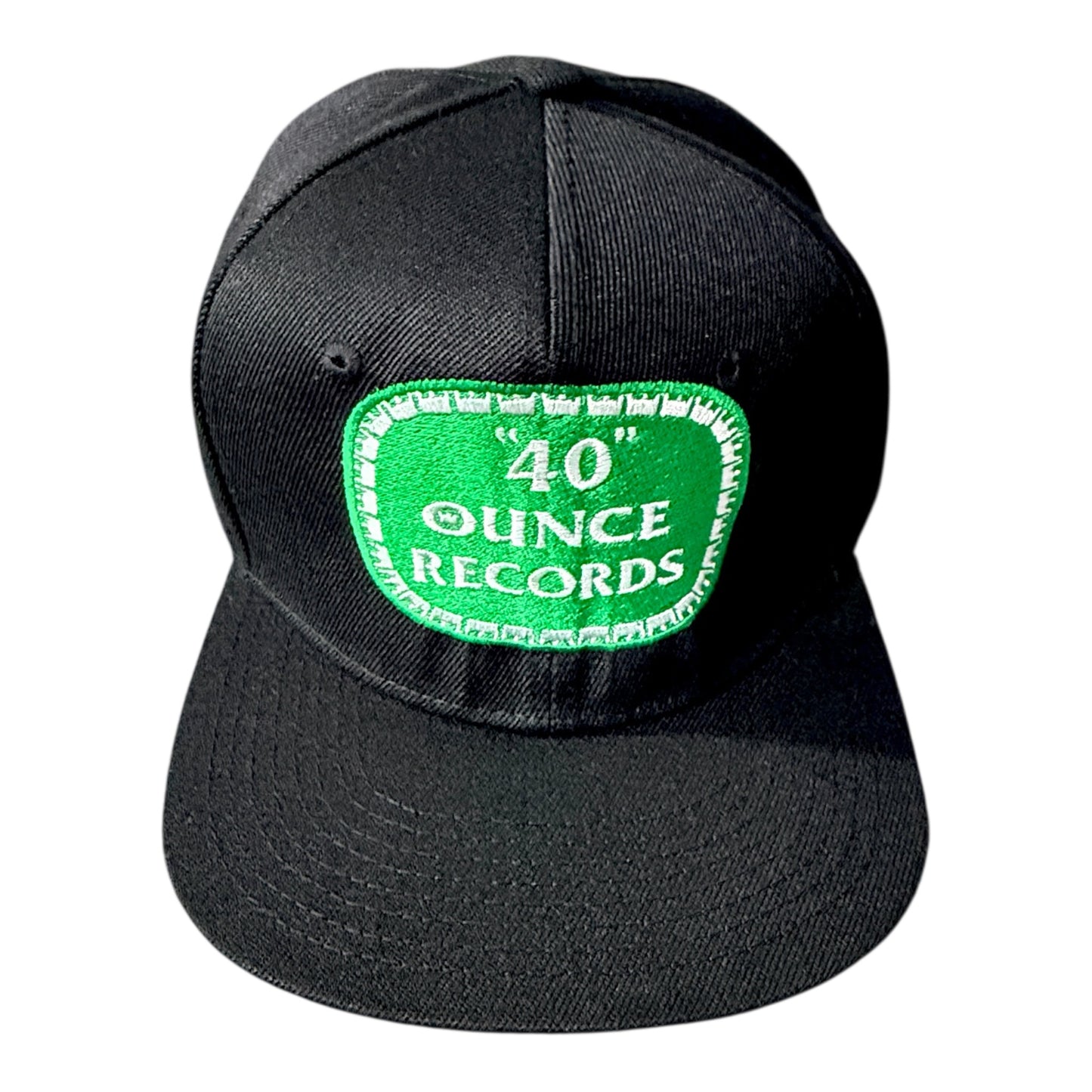 40 Ounce Records Black, Green & White Snapback Hat