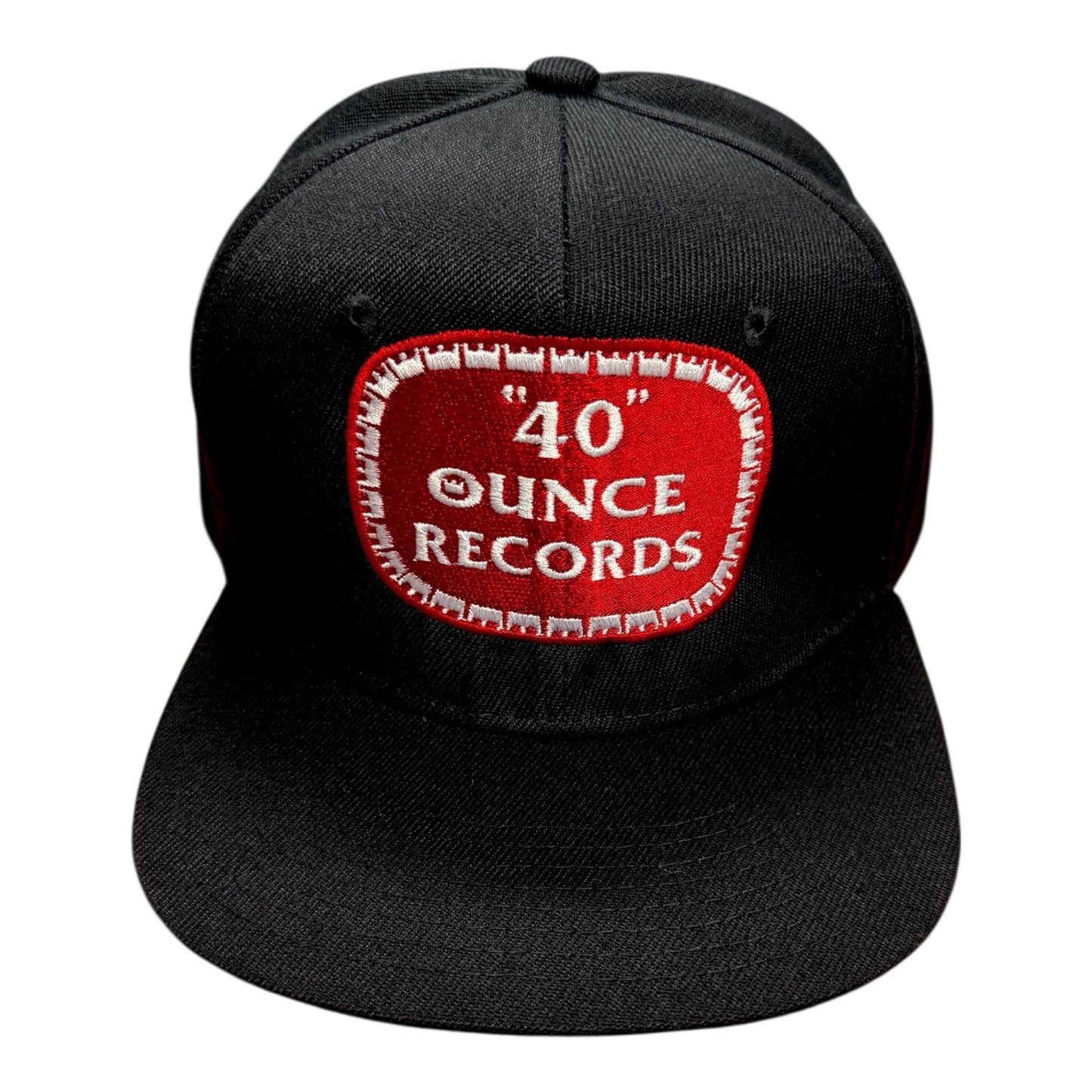 40 Ounce Records Black, Red & White Snapback Hat