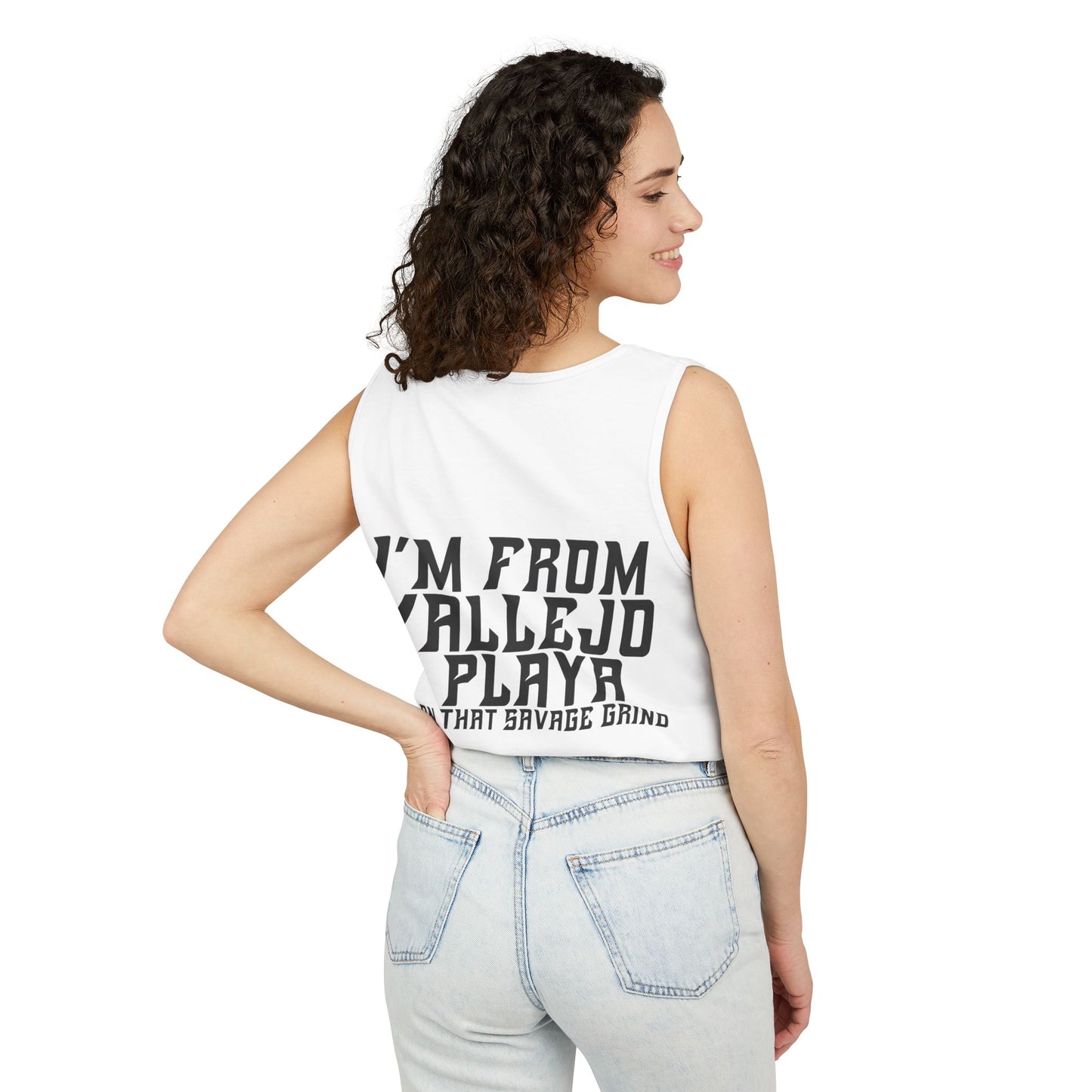 I'm From Vallejo Playa Tank Top | Front & Back Print