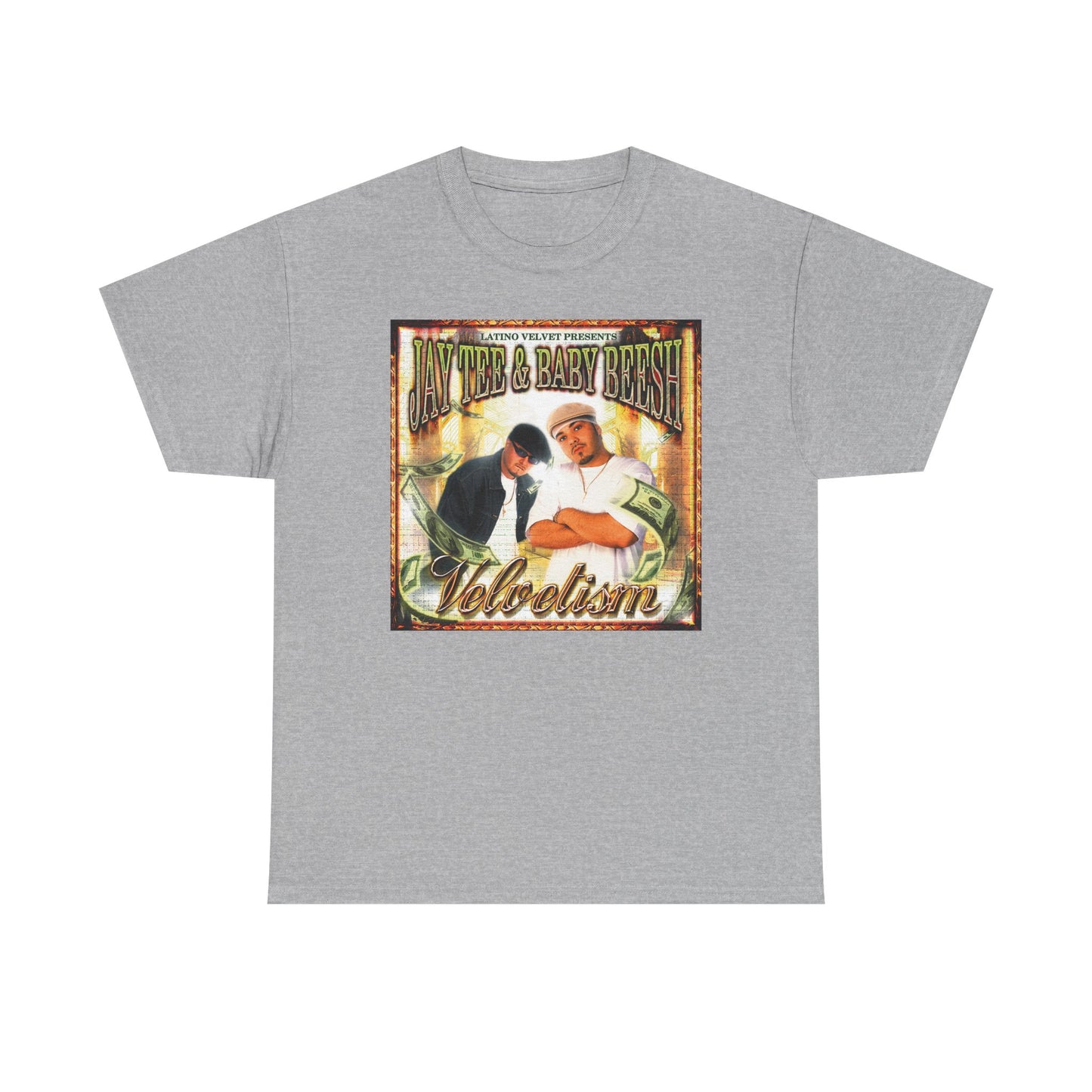 Jay Tee & Baby Beesh - Velvetism Retro Music Graphic Tee