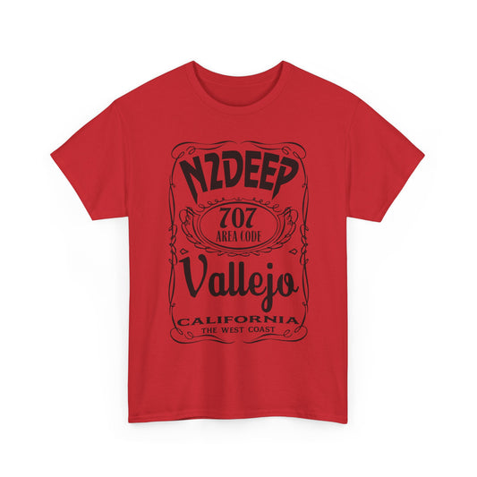 N2DEEP - Vallejo California 707 Area Code West Coast Vintage Label T-Shirt