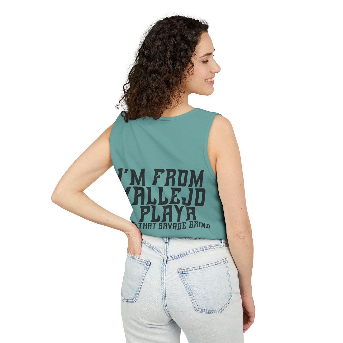 I'm From Vallejo Playa Tank Top | Front & Back Print