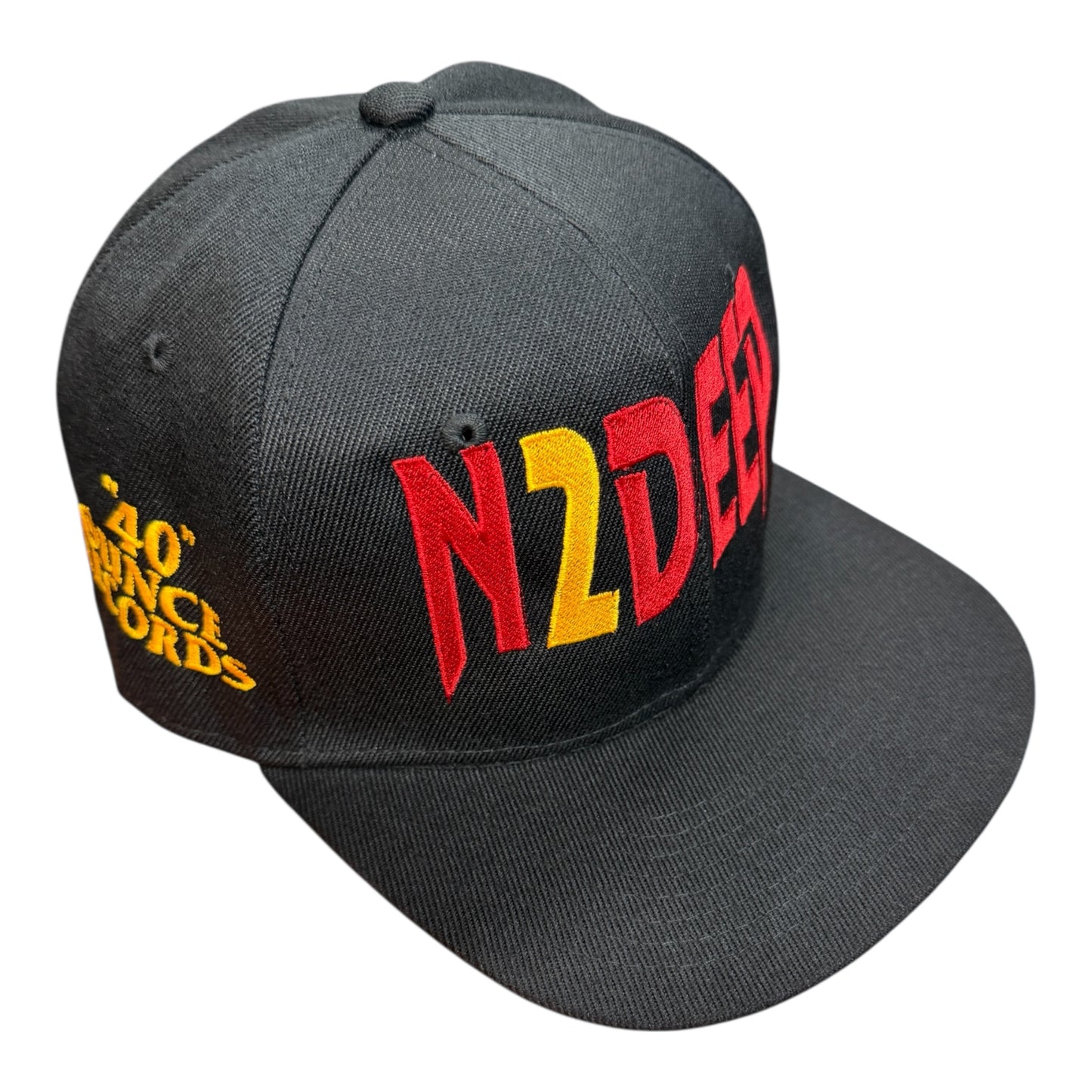 N2DEEP Black, Red & Gold Snapback Hat