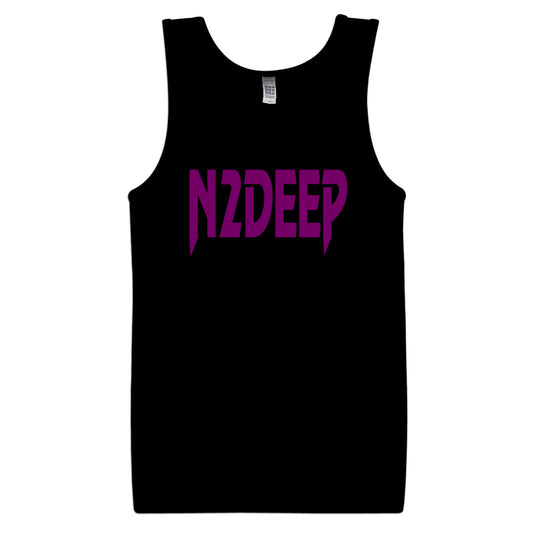 N2DEEP Black Tank Top Front & Back Print (Multiple Designs Available)