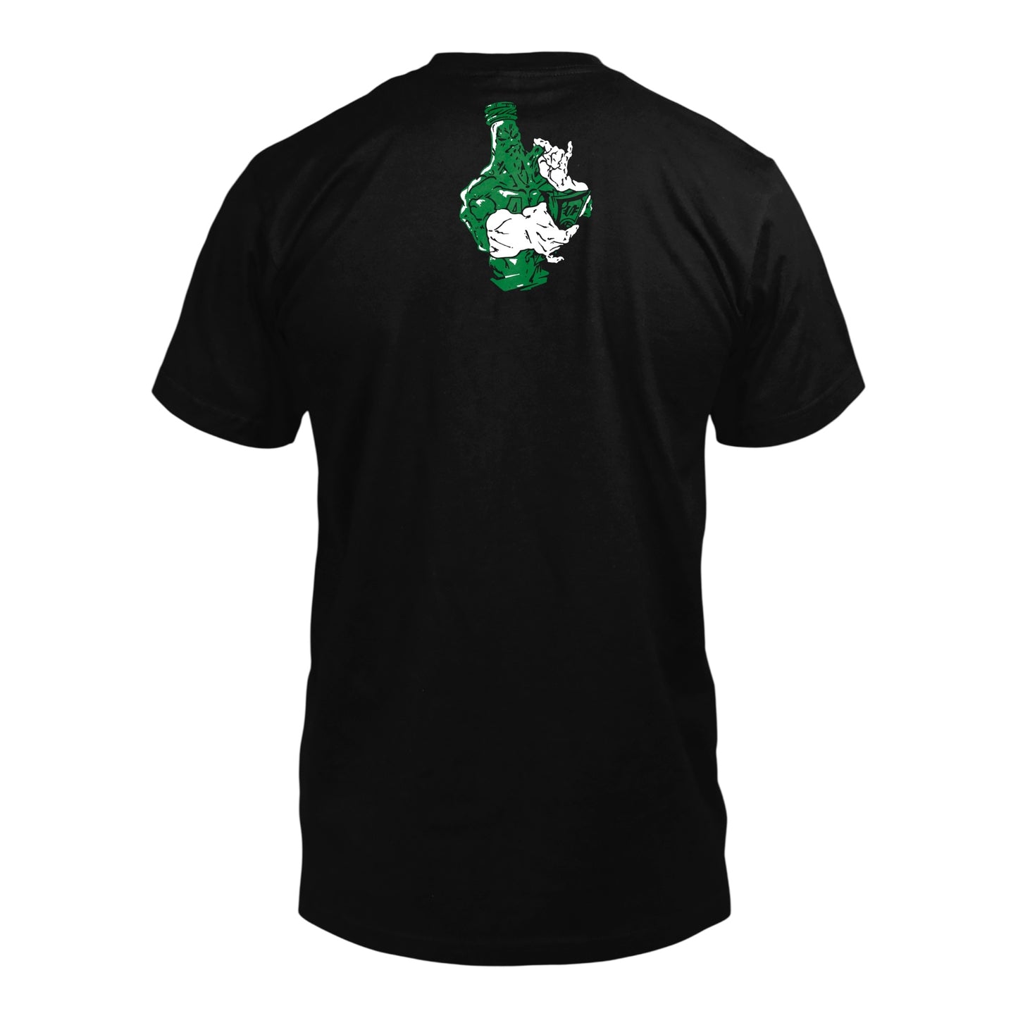 40 Ounce Records Black, Green& White T-Shirt