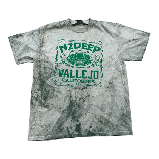 N2DEEP Green Tie Dye T-Shirt - Front & Back Print (Back To the Hotel Edition)