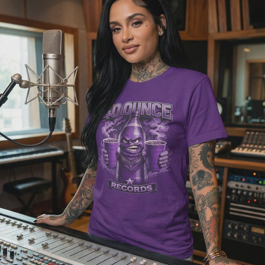 40 Ounce Records - Double Fisted Logo - Double Cup Sipper